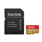 SanDisk Extreme microSDXC UHS-I U3 V30 128 Go + Adaptateur SD