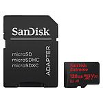SanDisk Extreme microSDXC UHS-I U3 V30 128 Go + Adaptateur SD
