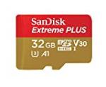 SanDisk Extreme Plus microSDHC UHS-I U3 V30 A1 32 Go + Adaptateur SD
