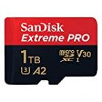 SanDisk Extreme Pro microSDXC UHS-I U3 V30 A2 1 To + Adaptateur SD