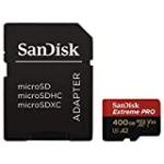 SanDisk Extreme Pro microSDXC UHS-I U3 V30 A2 400 Go + Adaptateur SD