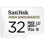 SanDisk High Endurance microSDHC UHS-I U3 V30 32 Go + Adaptateur SD