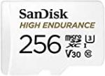 SanDisk High Endurance microSDXC UHS-I U3 V30 256 Go + Adaptateur SD